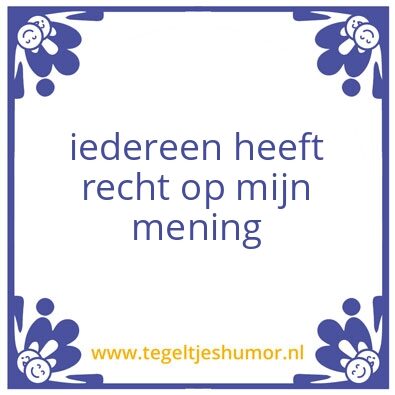 Tegeltje: zeg