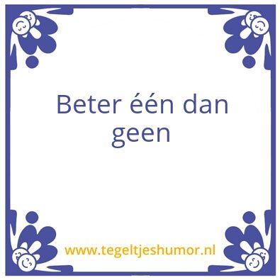 Tegeltje: 1