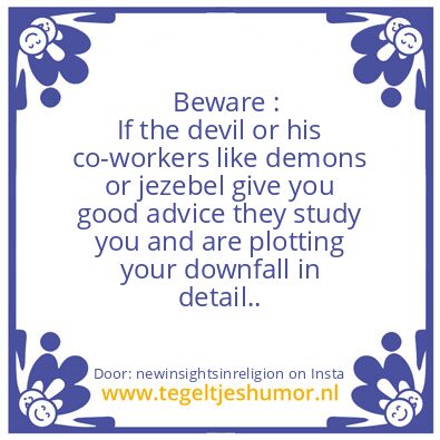 Tegeltje: The devil is a ambush predator