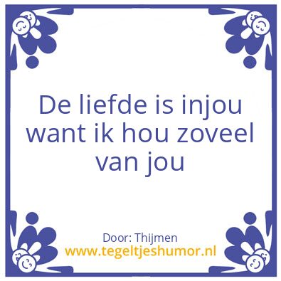 Tegeltje: Liefde