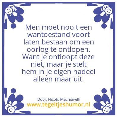 Tegeltje: waarheid