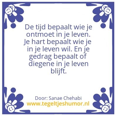 Tegeltje: Sanae El FÃ©sia