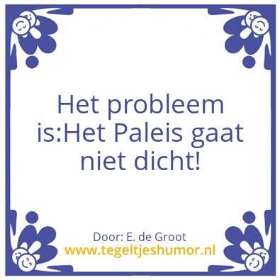 Tegeltje: Het Paleis