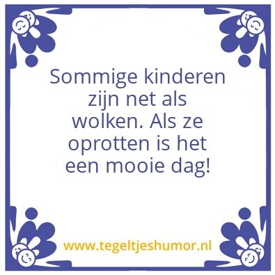Tegeltje: Kinderen