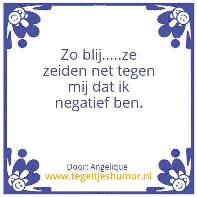 Tegeltje: Coronauitslag.