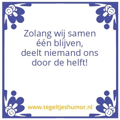 Tegeltje: Samen