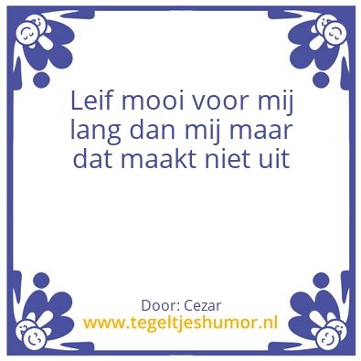 Tegeltje: Liefje