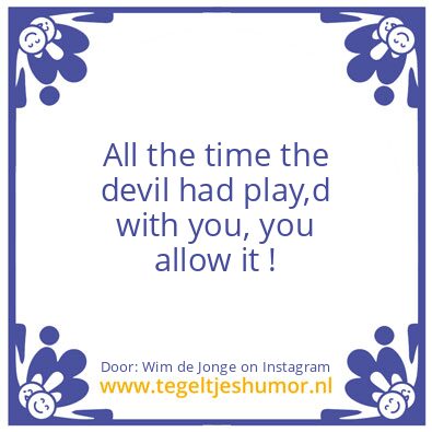 Tegeltje: In The End,
