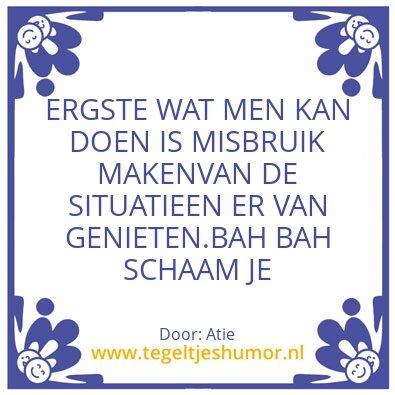 Tegeltje: Bah bah