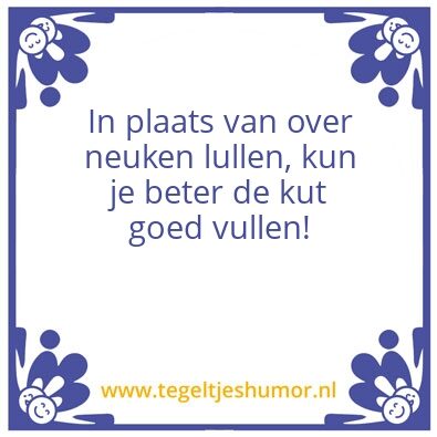 Tegeltje: Lekker