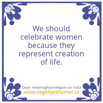 Tegeltje: Celebrate Women