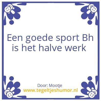 Tegeltje: training
