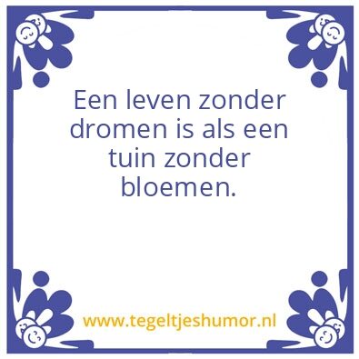 Tegeltje: Een leven