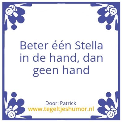 Tegeltje: StellA