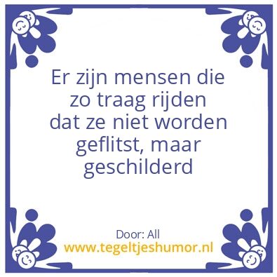 Tegeltje: Snelheid