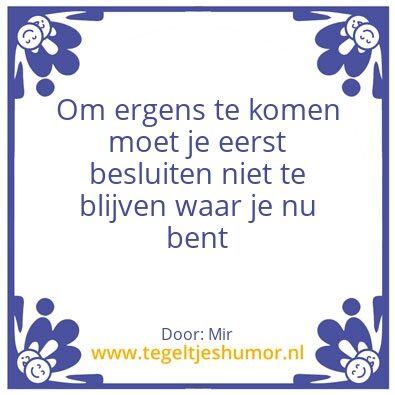 Tegeltje: besluit