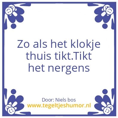 Tegeltje: Niels