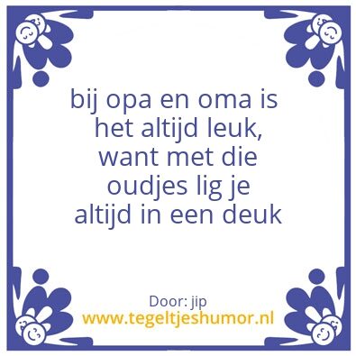 Tegeltje: opa en oma 50 jaar getrouwd