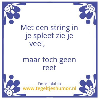 Tegeltje: Toilethumor
