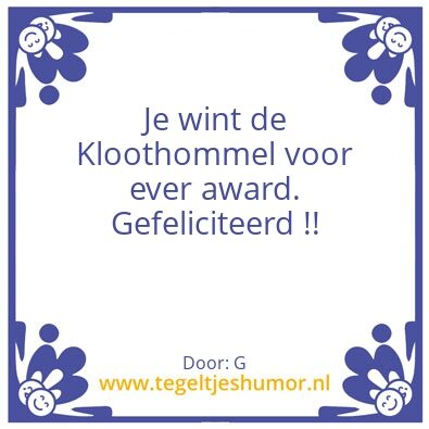 Tegeltje: Kh