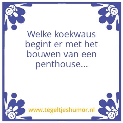 Tegeltje: Koekwaus