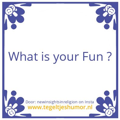 Tegeltje: Count your blessings !