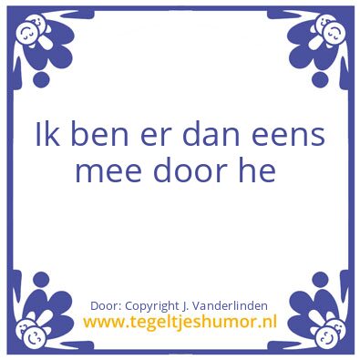 Tegeltje: Door