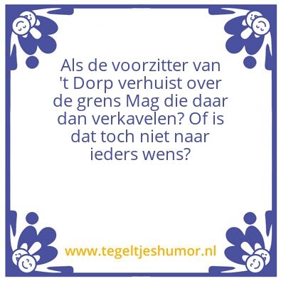 Tegeltje: De volksdichter