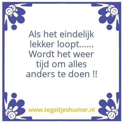 Tegeltje: verandering