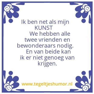 Tegeltje: KUNST43