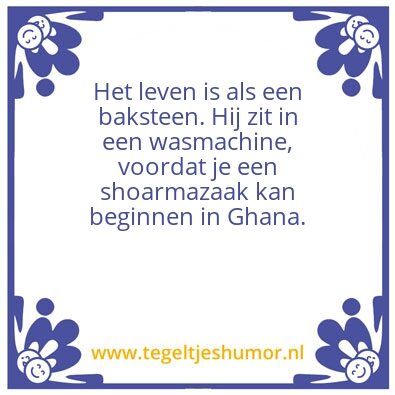 Tegeltje: Tjebbon