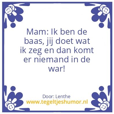 Tegeltje: Uitspraak van mam