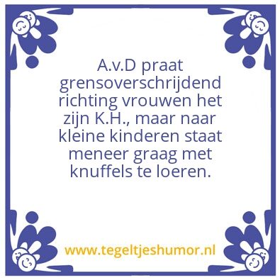 Tegeltje: A.v.D.