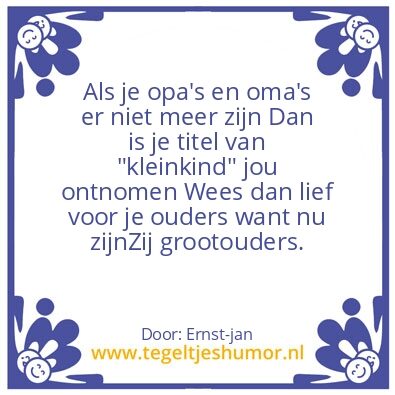 Tegeltje: Grootouders