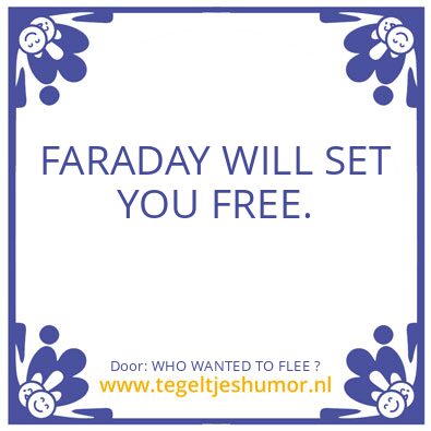 Tegeltje: WHO WANTED TO FLEE ?