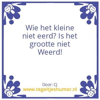 Tegeltje: eren