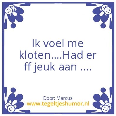 Tegeltje: Klote