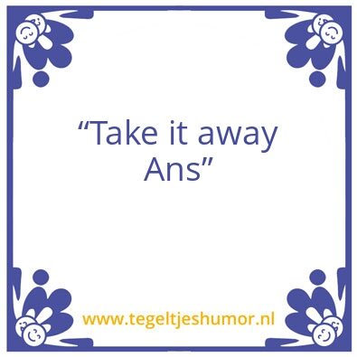 Tegeltje: Ans