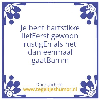 Tegeltje: Bamm