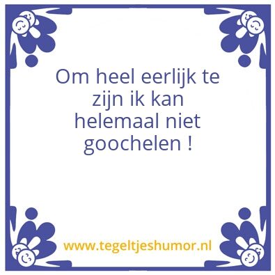 Tegeltje: Kan