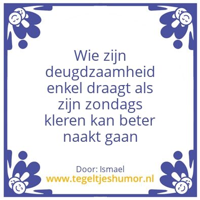 Tegeltje: Hypocriet
