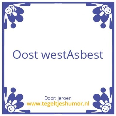 Tegeltje: grappig