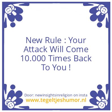 Tegeltje: Your not entitled to hurt !