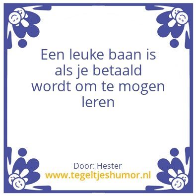 Tegeltje: Hester