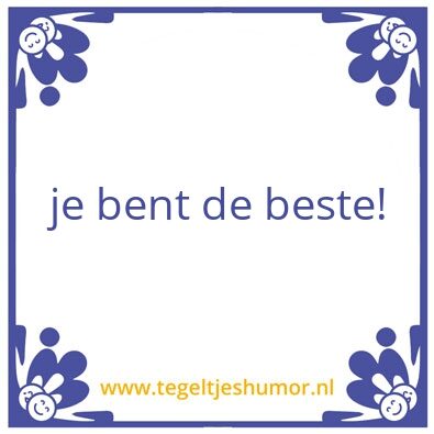 Tegeltje: henk