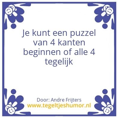 Tegeltje: 1
