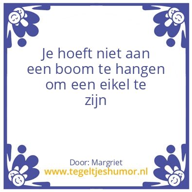 Tegeltje: Eikel