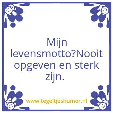 Tegeltje: Thuis tegeltje