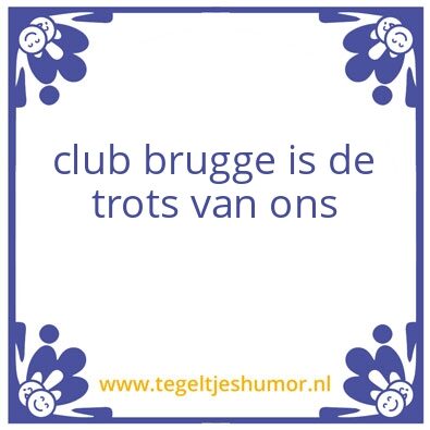 Tegeltje: club brugge