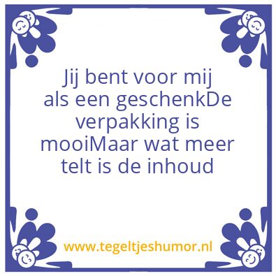 Tegeltje: Surprise